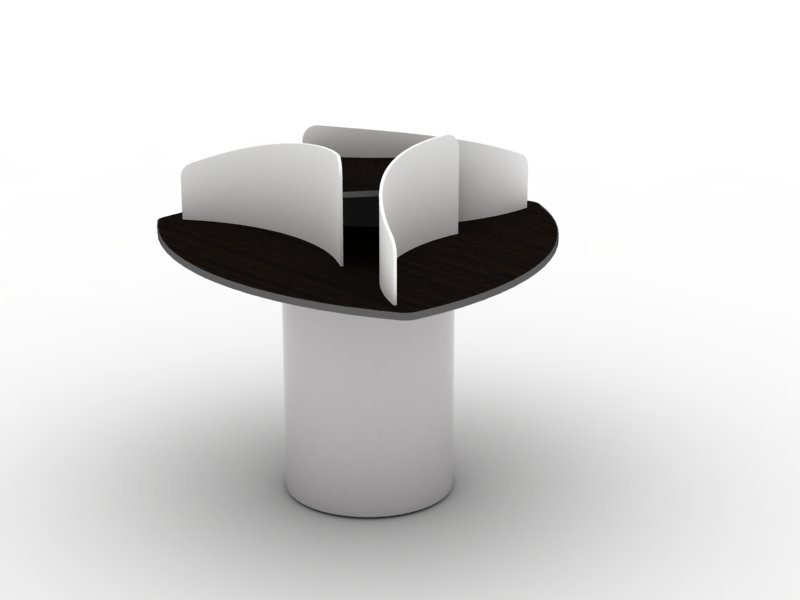 mesa-de-consulta-para-biblioteca-120-x-120-cm-base-cilindrica-con-paneles-divisores