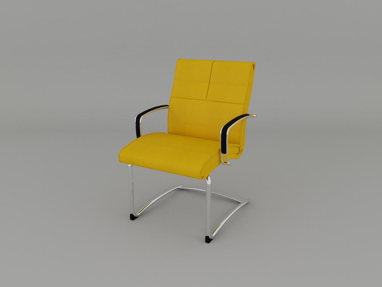sillon-ejecutivo-de-visita-bm93-amarillo-green-leather